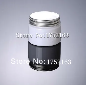 

50g white PET cream bottle Cosmetic Jar ,cosmetic container with aluminum cap for Mask/Cream Packing cosmetic packing