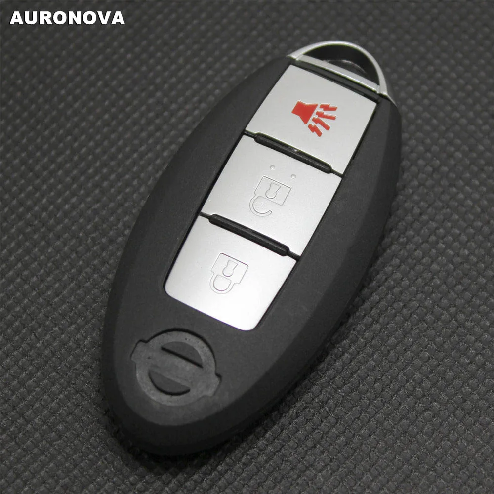 

AURONOVA New Replace Key Shell for Nissan Teana Livina Bluebird Tiida Sylphy Sunny 2+1 Buttons Remote Car Key Case