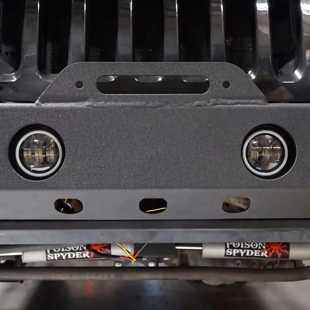 Точка 2X 4 дюймовый светодиодный Белый Halo Противотуманные фары для Jeep Wrangler JK Dodge
