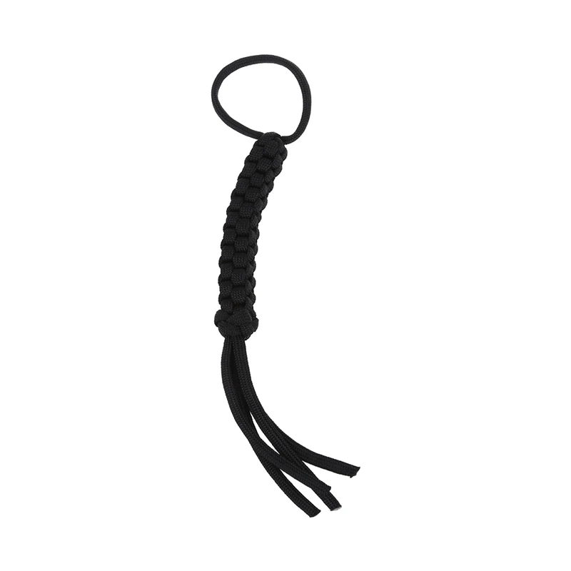 

CSS weaving knife on para cord (parachute cord) Weaving Square Black --Decoration knife, flashlight, keychain, etc.