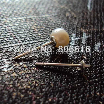 

High Quanlity (Free Nickel) 200PCS Silver Plate Hoop Ear Stud Earrings Clasps Jewelry Accessories Findings