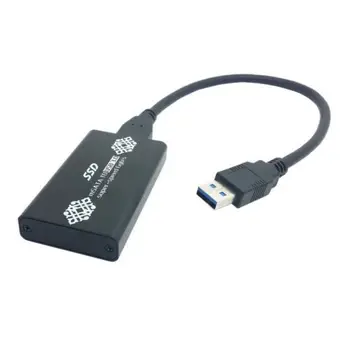 

10PCS/Chenyang Black 50mm mini PCI-E mSATA 6Gbps Solid SSD to USB 3.0 hard disk case Enclosure