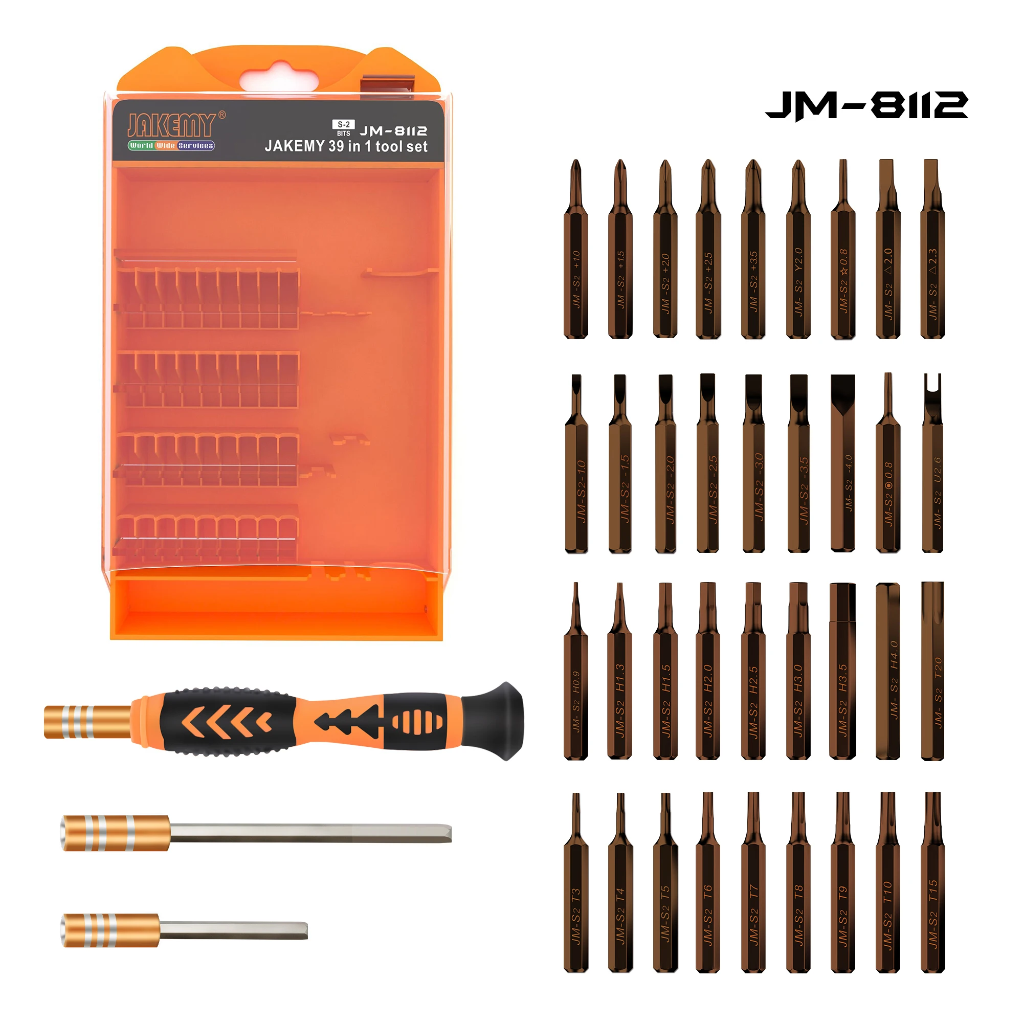 

39 in 1 Digital Repairing Tool Sets Precision Screwdriver Set Multi-functional Bits for Mobile Phone/Camera/Iphone Hand Tool Set