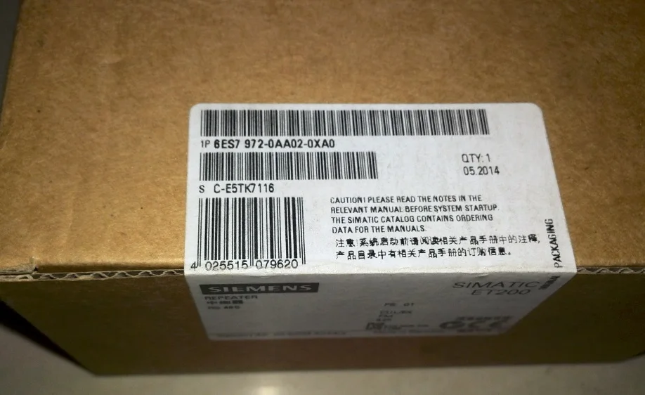 Новый или б/у оригинальный PLC 6ES7972 0AA02 0XA0 6ES7 972 RS485 повторитель repeater 