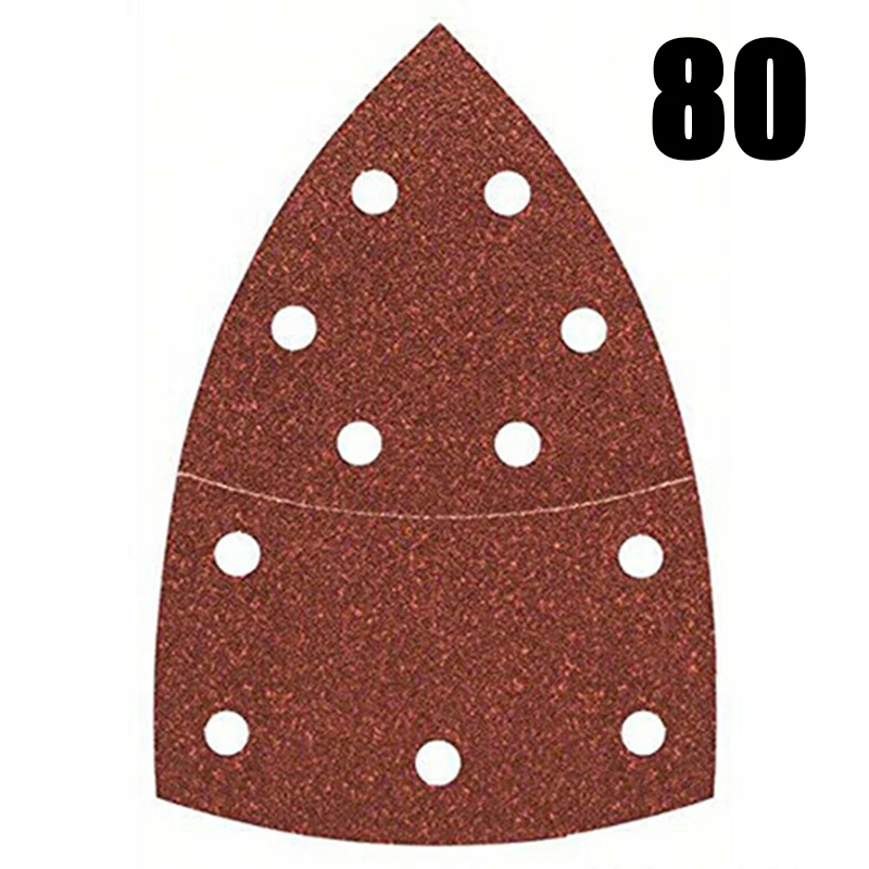 

Sander Sanding Sheets 80Grit Abrasive Accessory Replacement 10pcs Sandpapers For Bosch PSM