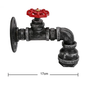 

Creative personality Water pipe E27 wall light Retro silver industrial Wind iron wall lamp for Restaurant Bar Clothing Store