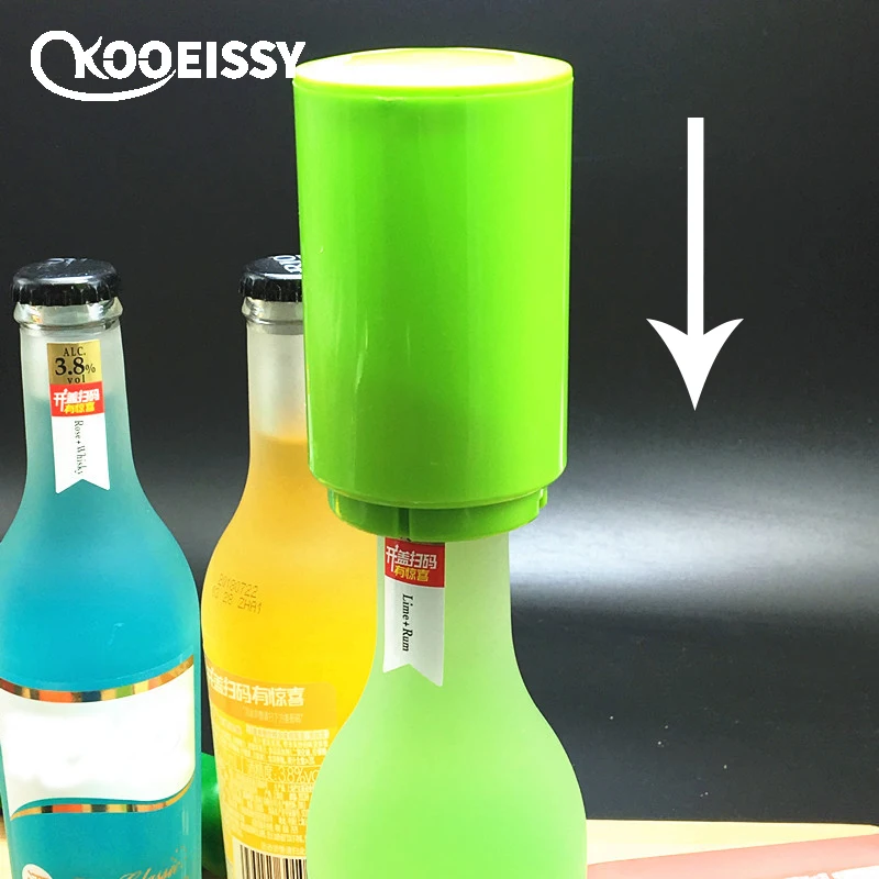 Magnetic Automatic Beer Bottle Cap Opener Creative Magnet Push Down Openers Auto Push-type | Дом и сад