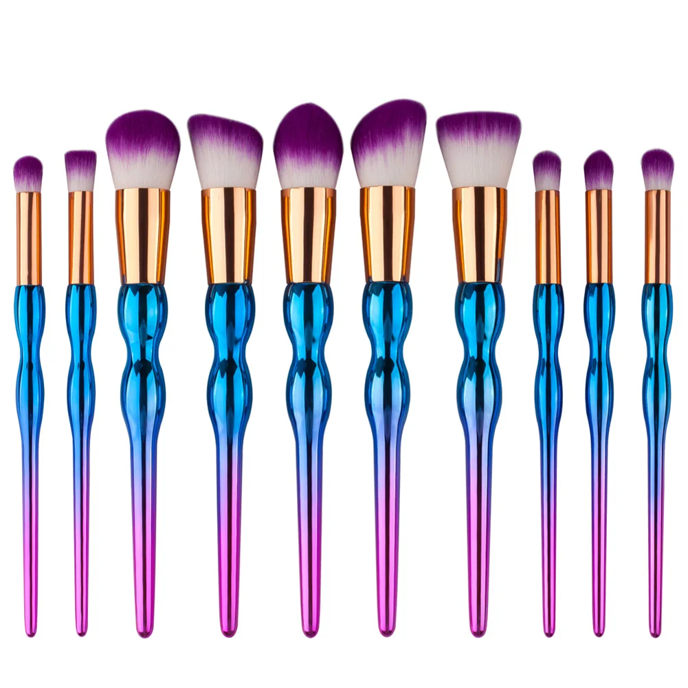 10Pcs Professional Makeup Brushes Soft Hair Cosmetic