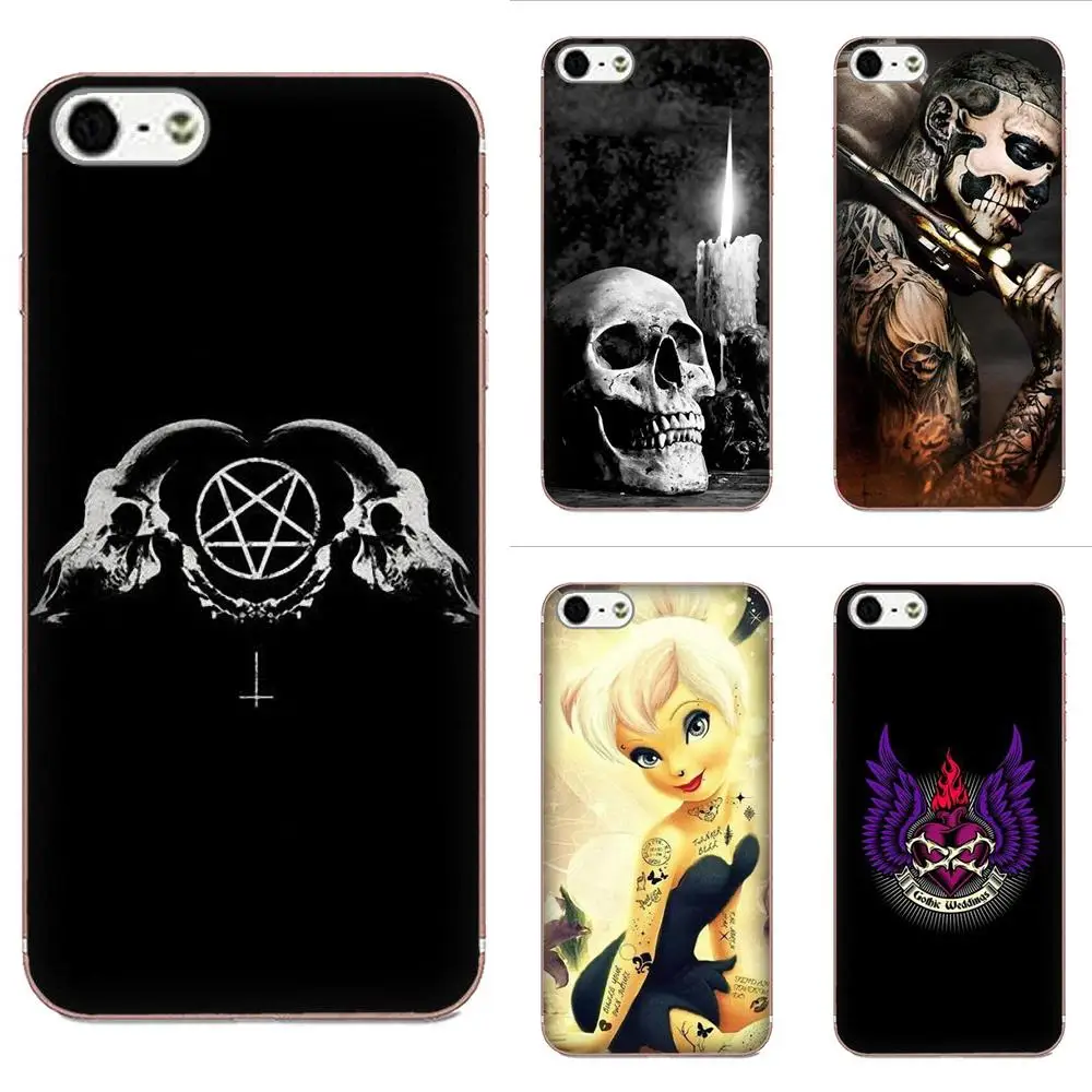 

Soft TPU Covers Cases Gothic Skull Tattoo For Huawei Mate 7 8 9 10 20 P8 P9 P10 P20 P30 Lite Plus Pro 2017
