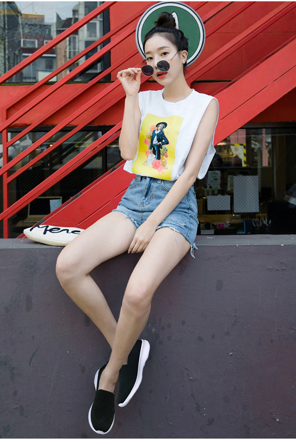 2019 Spring women flat sneakers shoes women Breathable Mesh flat shoes ballet flats female slip on flats loafers shoes (1)