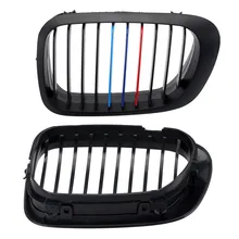 For BMW E46 3 SERIES 1998 1999 2000 2001 2 Doors 1 Pair Car Front Kidney Grille Matte Black M Color Racing Grills D30 For BMW E46 3 SERIES 1998 1999 2000 2001 2 Doors 1 Pair Car Front Kidney Grille Matte Black M Color Racing Grills D30