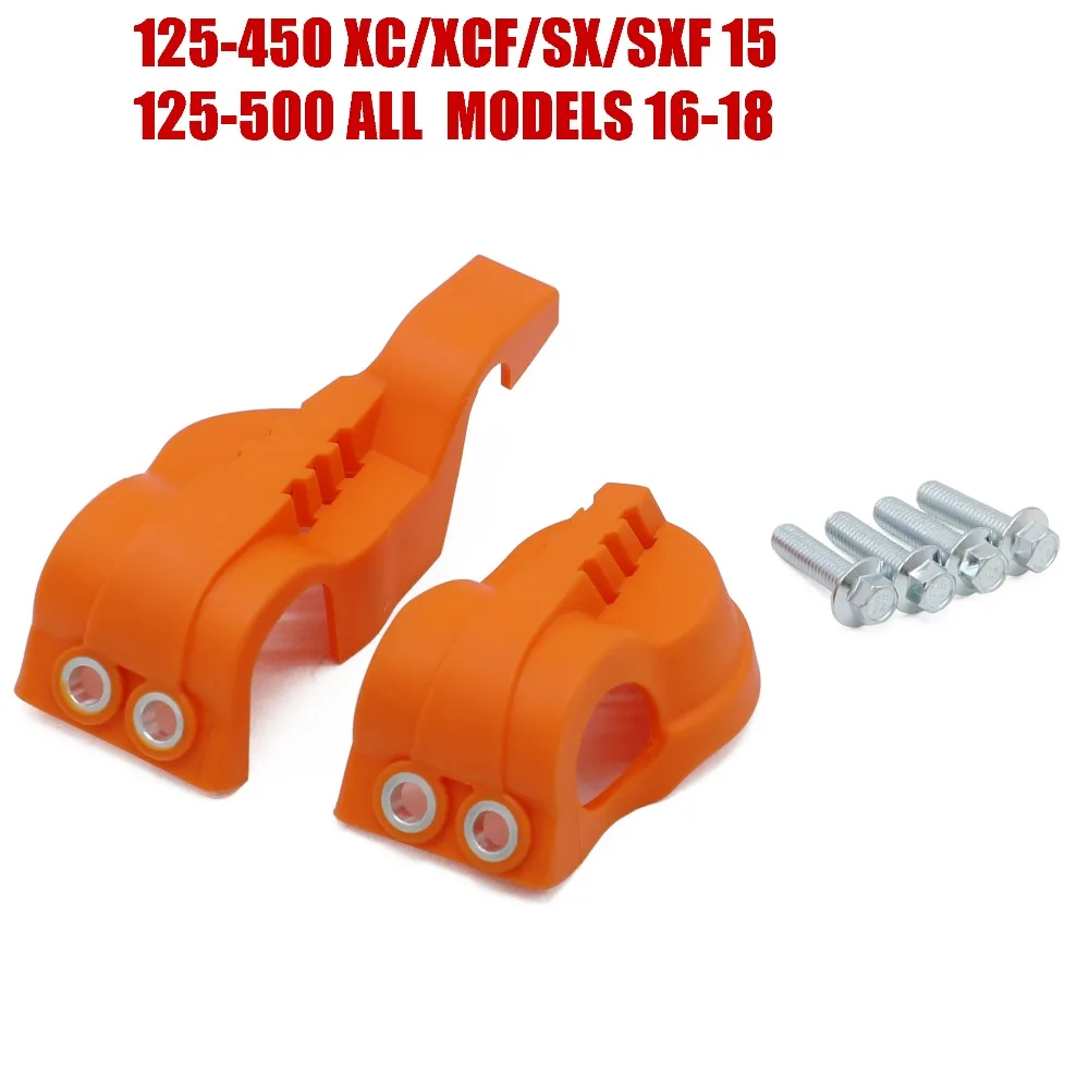 right left lower bottom fork leg shoe guard protector for ktm exc