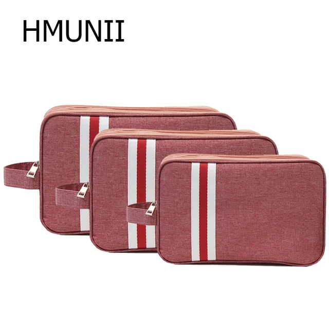 HMUNII Women Cosmetic Bag Double Waterproof Travel Organizer Toiletry Bag Men Wash Bag Multifunction Travel Accessories S/M/L