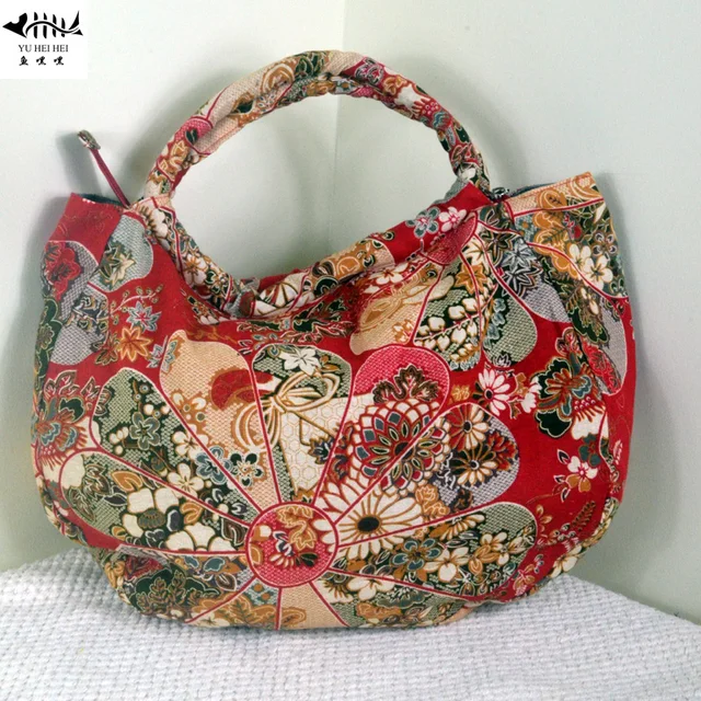 Unique Hobos Bohemian Bags Women Shoulder Handbags Bag Lady Vintage Unique Hobos Bohemian Bags Women Shoulder Handbags Bag Lady Vintage Red Flowers Cotton Canvas Handmade