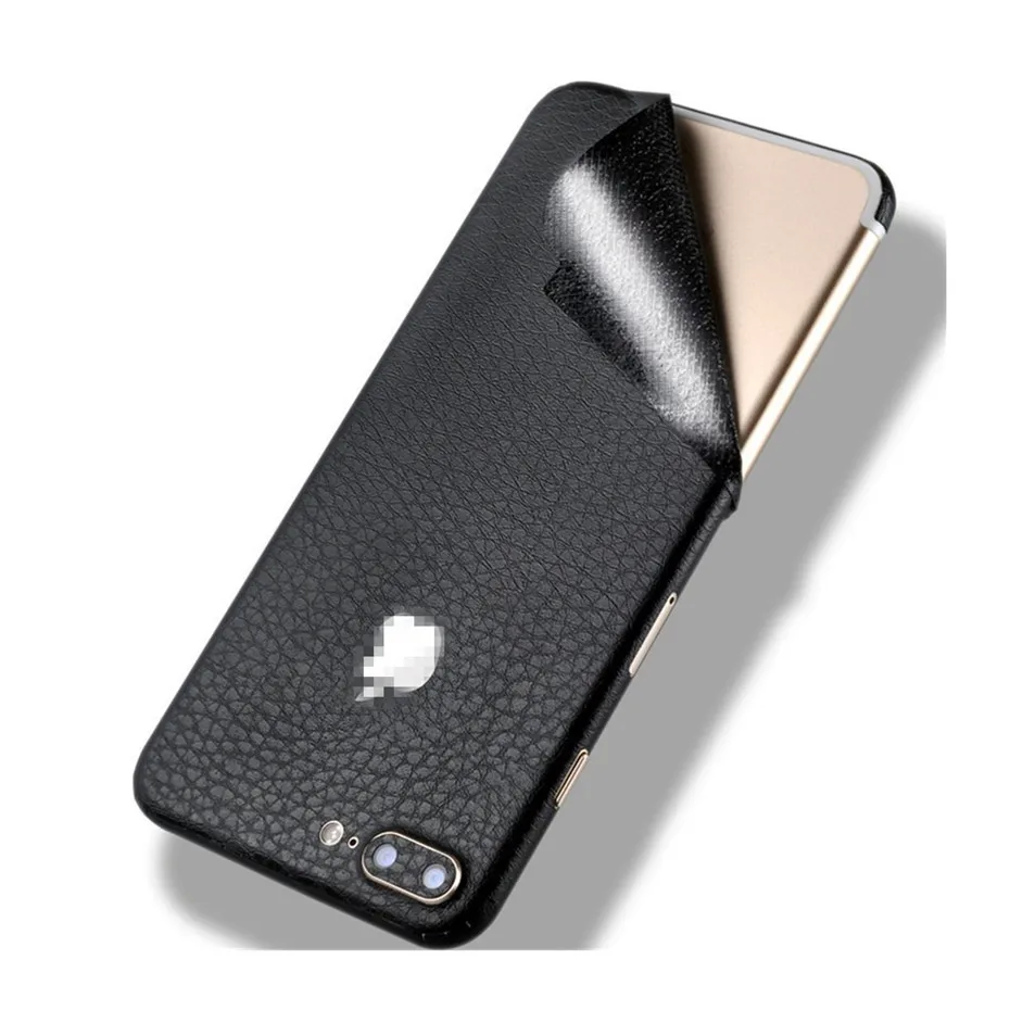 جلدية فاخرة الهاتف الجسم ملصق الجلد ل iphone 6 7 8 زائد X XS حالة غطاء واقي للهاتف المحمول التصميم ملصقات نمط الخلفي فيلم