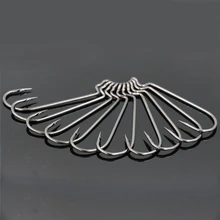 BlueSardine 50 шт. углеродистая сталь колючая рыболовный крючок Anzol de pesca anzuelos джиг Крючки