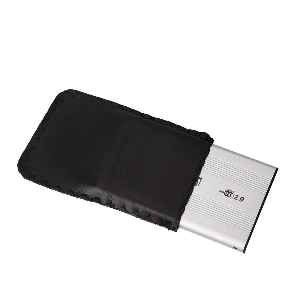 Серебряный 2,5 дюймов HDD чехол USB 2,0 SATA внешний мобильный жесткий SSD твердый жесткий диск для хранения алюминиевый сплав внешний HDD коробка корпус