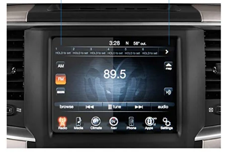 Uconnect 8 4 дюйма аудио сенсорный экран Защитная пленка для 2013-2018 Dodge Ram 1500 2500 3500 |