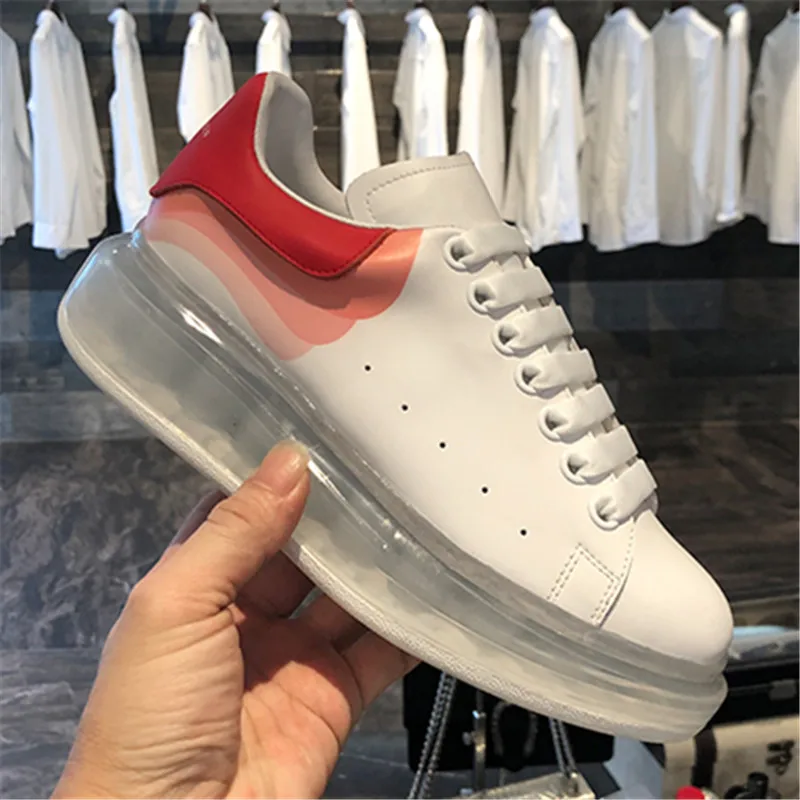 

Transparent Bottom Women Sneakers Brand Clear Sole Shoes Woman Platform Espadrilles Tenis Feminino Lace Up Casual Zapatillas