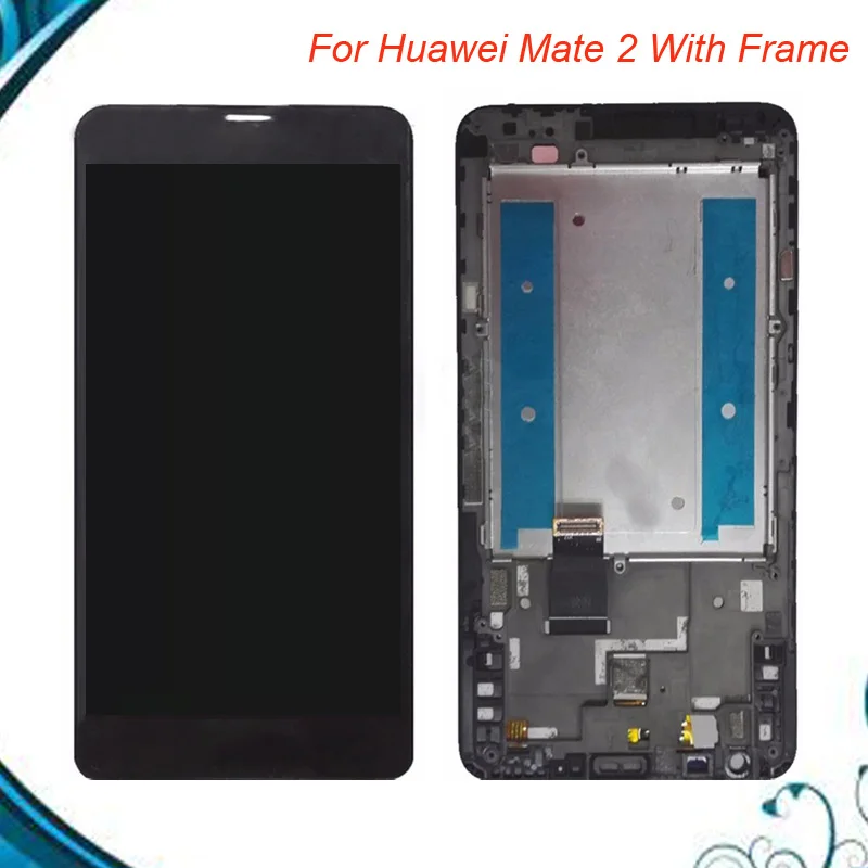 

For Huawei Mate 2 LCD Display Touch Screen Digitizer Assembly with Frame Replacement Parts Black/White IN Stock