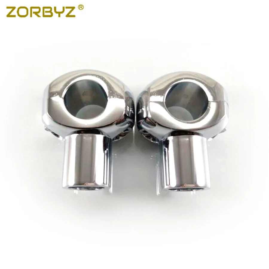 ZORBYZ Новый 1 &quot25 мм хромированный руль короткий стояк зажим подходит для Honda Shadow VLX