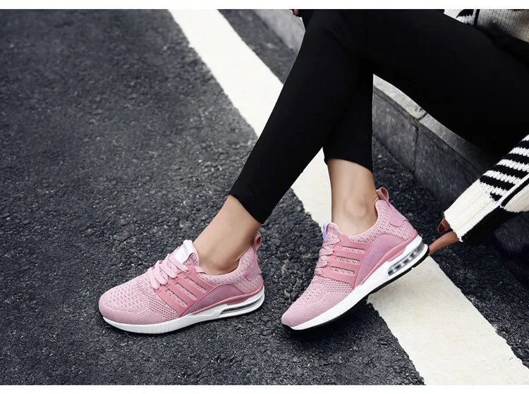 Амортизирующие розовые кроссовки; женская обувь для бега; сетчатые кроссовки для влюбленных; женская спортивная обувь; Легкие кроссовки; размеры 36-44; 725s