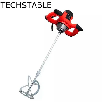 

TECHSTABLE Hand Held Electric Cement Mixer 1500w speed regulating for Concretes Grouts, concrete, Paint Mixing Machine DIY
