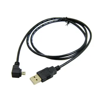 

10pcs/lot Cablecc Micro USB Male Down Angled 90 Degree to USB Data Charged Cable Adapter Cord for Cell Phone & Tablet 1m 0.3m