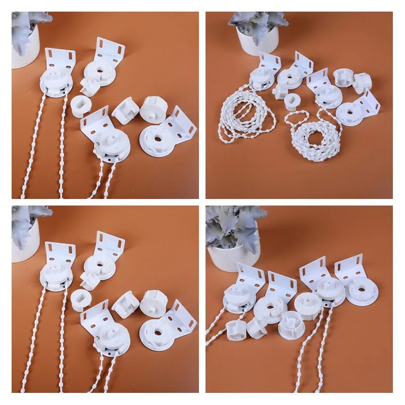 

1 Set Bracket Chain Bead Curtain Accessories Window Treatments Hardware Roller Blind Shade 28mm/38mm Kit Cluth Control Ends