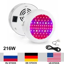 2 шт./лот 216 Вт полный спектр НЛО светодиодный нарастающий теплый белый свет лампа для растений цветущие растения Гидропоника коробка для растений