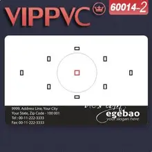 A60014-2 ПВХ карты шаблон для дизайна карт и с тиснением из ПВХ визитки