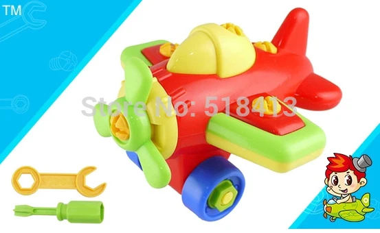 Propeller Aircraft Dismantling Educational Toys For Children Airplane Plastic 5-7 Years 2021