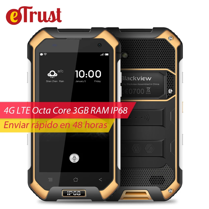 Blackview BV6000 4G Mobile Phone 47 inch HD MT6755 Octa Core Android 60 3GB RAM 32GB ROM 13MP Cam Waterproof IP68 Smartphone Blackview BV6000 4G Mobile Phone 47 inch HD MT6755 Octa Core Android 60 3GB RAM 32GB ROM 13MP Cam Waterproof IP68 Smartphone