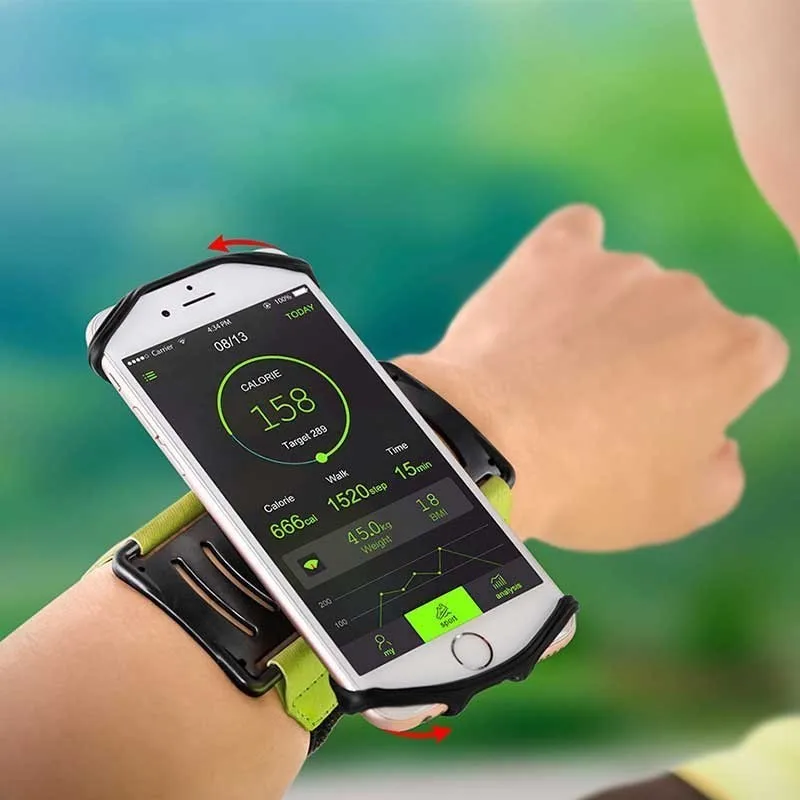  180 grad Drehen Die Armband-Halter Rotierenden Handgelenk Strap Halterung Außen Sport Handgelenk St