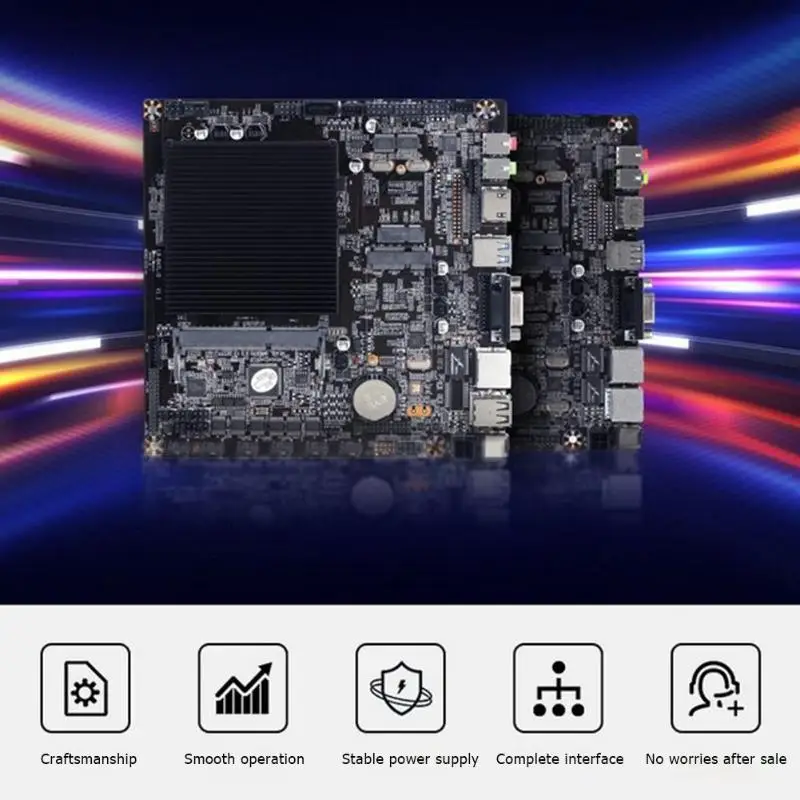 

Mini ATX Mainboard Desktop Motherboard For Intel Celeron J1900 Quad-Core Single and Dual Network Port is Optional