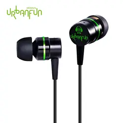 URBANFUN Шум Отмена наушники 1BA + 1DD 3,5 мм In-Ear Hi-Fi бас HiFi Спорт Музыка гарнитура с микрофоном для huawei mate20 Iphone