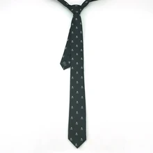 Средства ухода за кожей Шеи Галстук хорошо окрашенные доставленных 2 inch Широкий Мода череп черный галстук полиэстер Тканые Классический Для мужчин партии Средства ухода за кожей Шеи Галстук gravata закрыть