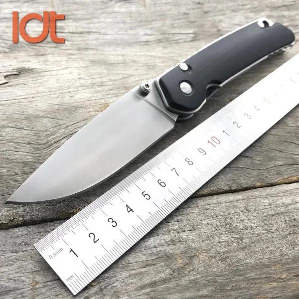 LDT Bear F95 Wild Boar Folding Knife D2 Blade G10 Handle Pocket Tactical Outdoor Knives Survival Hunting Camping Knife EDC Tools - Цвет: Black G10 Logo