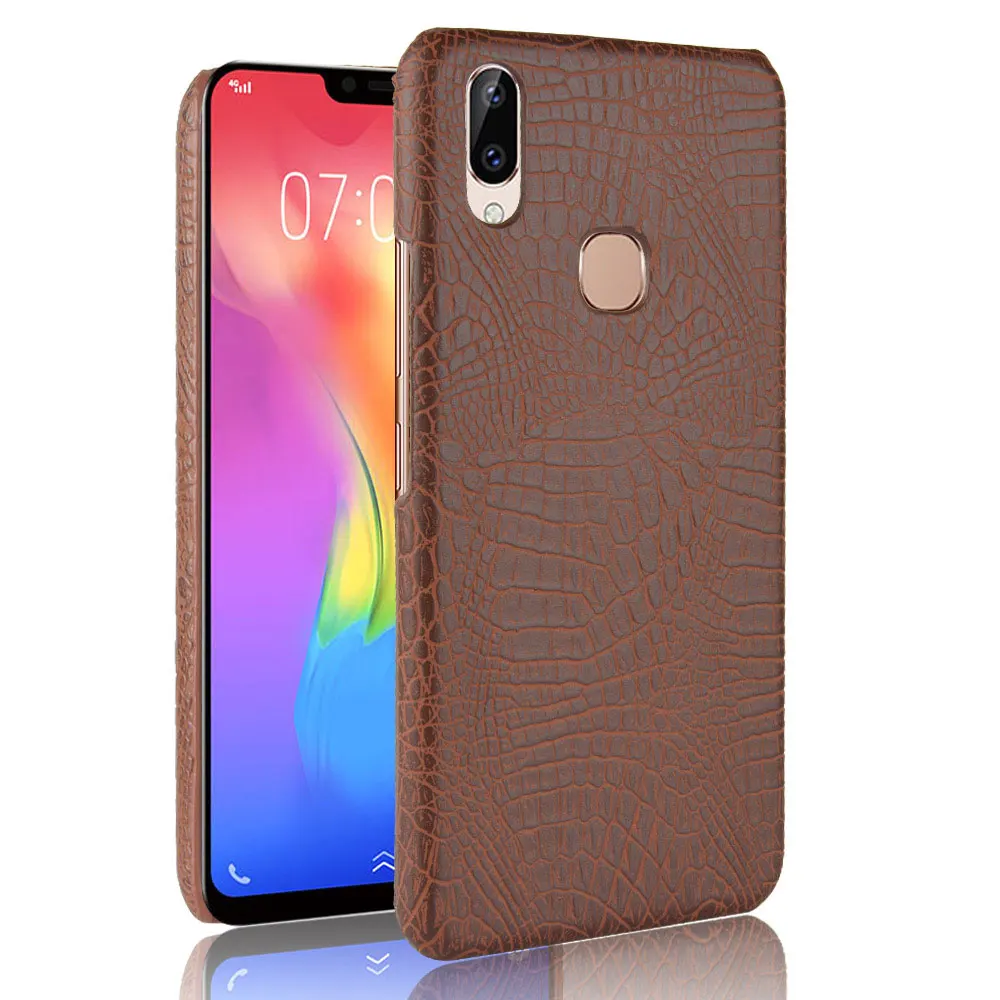 

subin Cases For Vivo Y83 Pro case Y83Pro Phone Case For vivo Y83 Pro Luxury PU Leather Crocodile Pattern PC Hrad Case bag