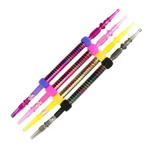 1 шт., выдвижной плюшевый шланг для кальяна, шланг для кальяна, трубка для курения, аксессуары для курения, акриловый шланг с длинной ручкой, пять цветов