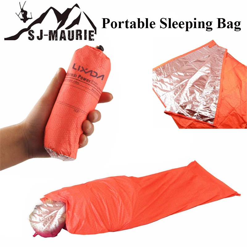 Portable Single Sleeping Bag Camping Hiking Climbing Warm Wild Emergency Protection saco de dormir | Спорт и развлечения