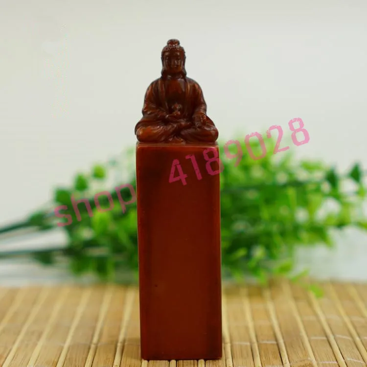 

Natural Shoushan stone, Buddha statue seal