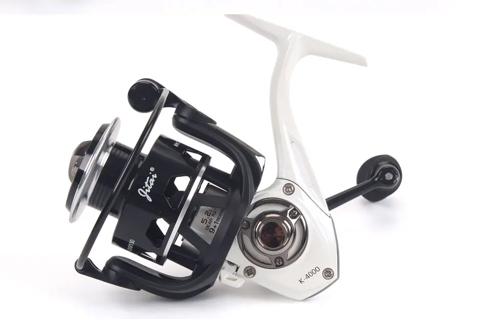 Molinete de Pesca de Água Lidar com Eva 9 + 1 Jitai Salgada Esquerda Direita Rolamentos Esferas Aço Inoxidável Carretel Metal Cnc Botão 3000 Mão 16 inoxidável carretel metal cnc lidar com eva botão água salgada