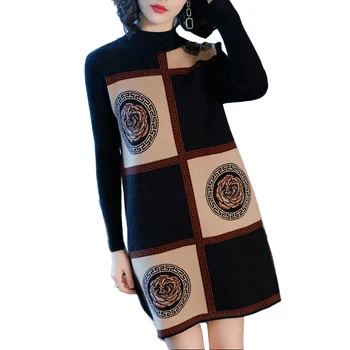 

M-3XL Thick Warm Women Turtleneck 2018 Winter Women Sweaters And Pullovers Knitted Long Large size Sweater Female Jumper Tops