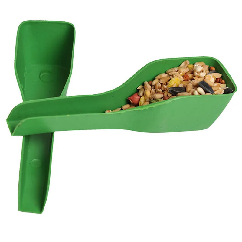

2/PCS New Birds plus tableware Plus food spoon Birds appliances Pigeon Thrush Parrot Birdcage accessories