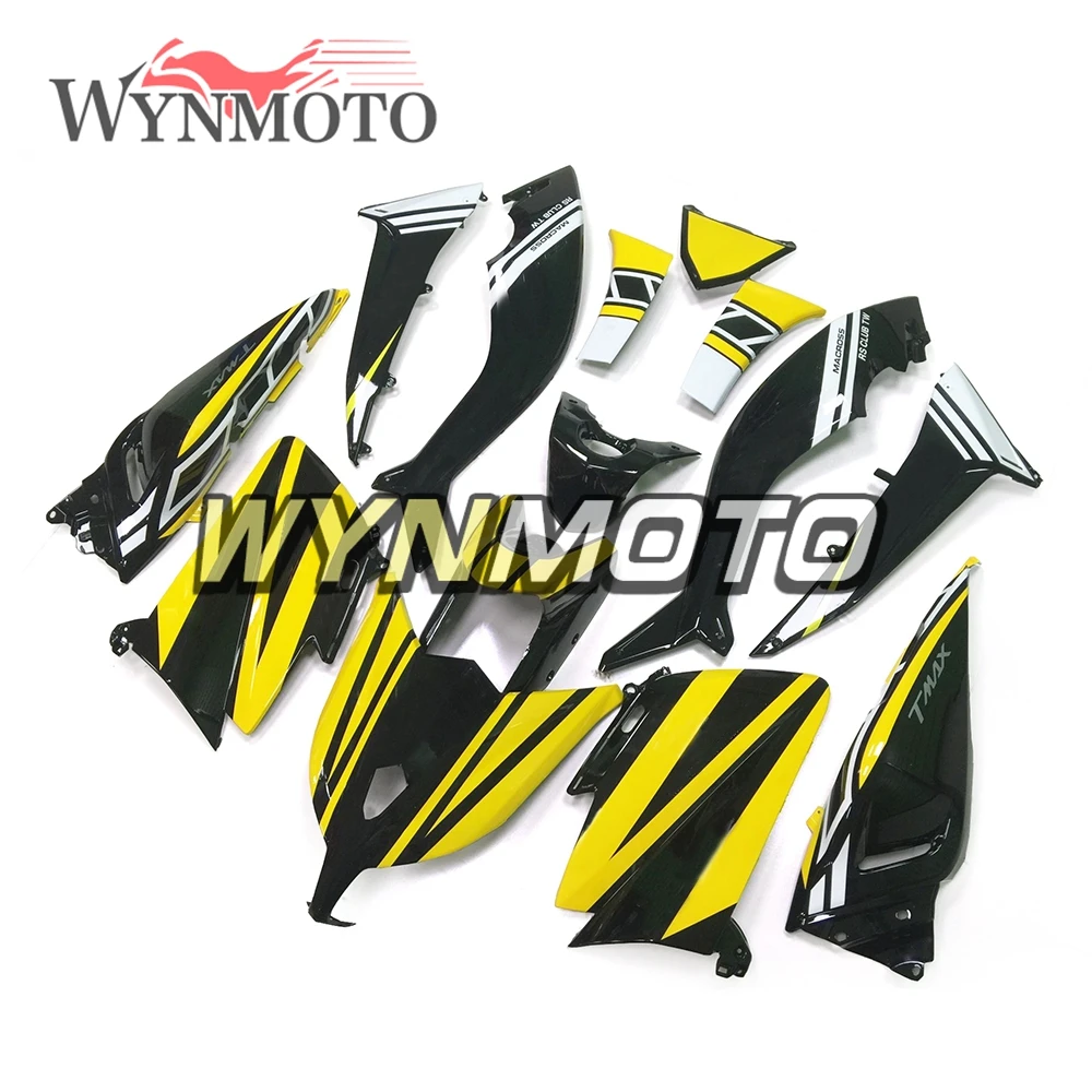 

Full ABS Injection Plastics Fairing Kit For Yamaha TMAX T-MAX XP530Year 2012 - 2014 Motorcycle Customize Gloss Yellow Black New