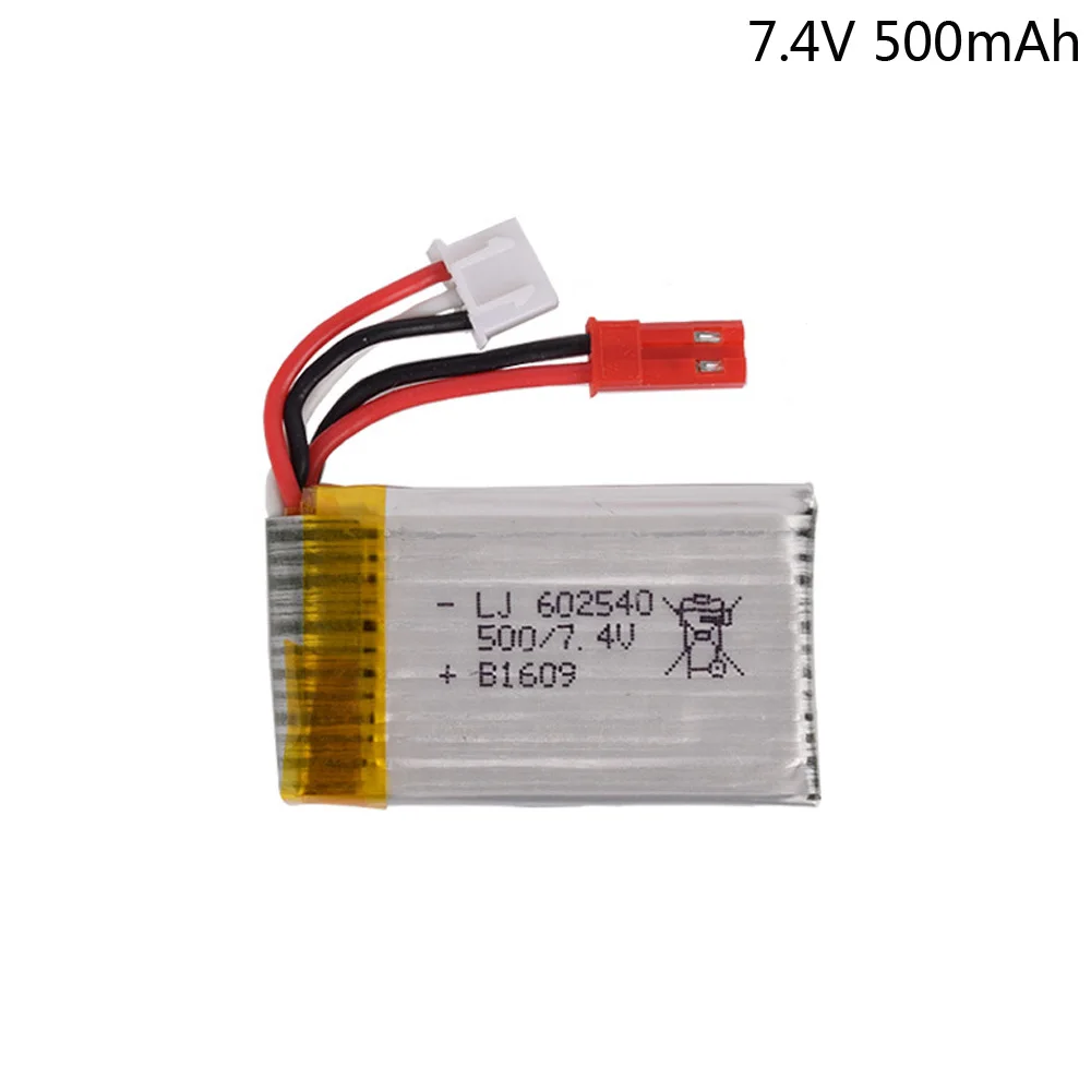 Lipo Аккумулятор 7 4 в 500 мАч для квадрокоптера DFD F182 F183 H8C H8D SJ T40 вертолетов самолетов