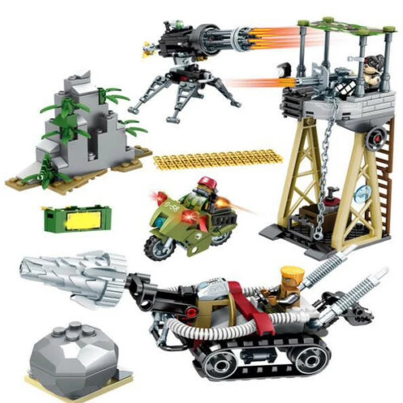 

Military Special Force Base Building Blocks Sets Bricks Models Figures Toys