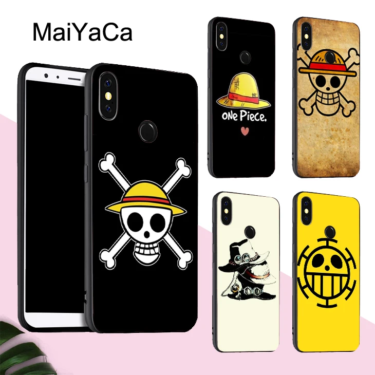 

MaiYaCa One Piece Luff hats Case For Xiaomi Redmi Note 5 Plus Mi 8 Lite 9 6X Note 7 Case Redmi 4X 6A 6 Pro S2 Mix 2s Max 3 Cover