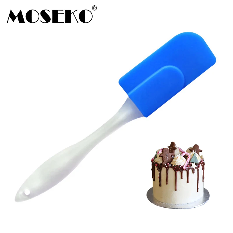 Силиконовый шпатель MOSEKO для приготовления пищи скребок выпечки печенья масла